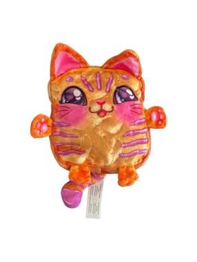 COOKEEZ MAKERY STRIPED CAT TOAST STUFFED ANIMAL FOOD PLUSH MOOSE TOYS